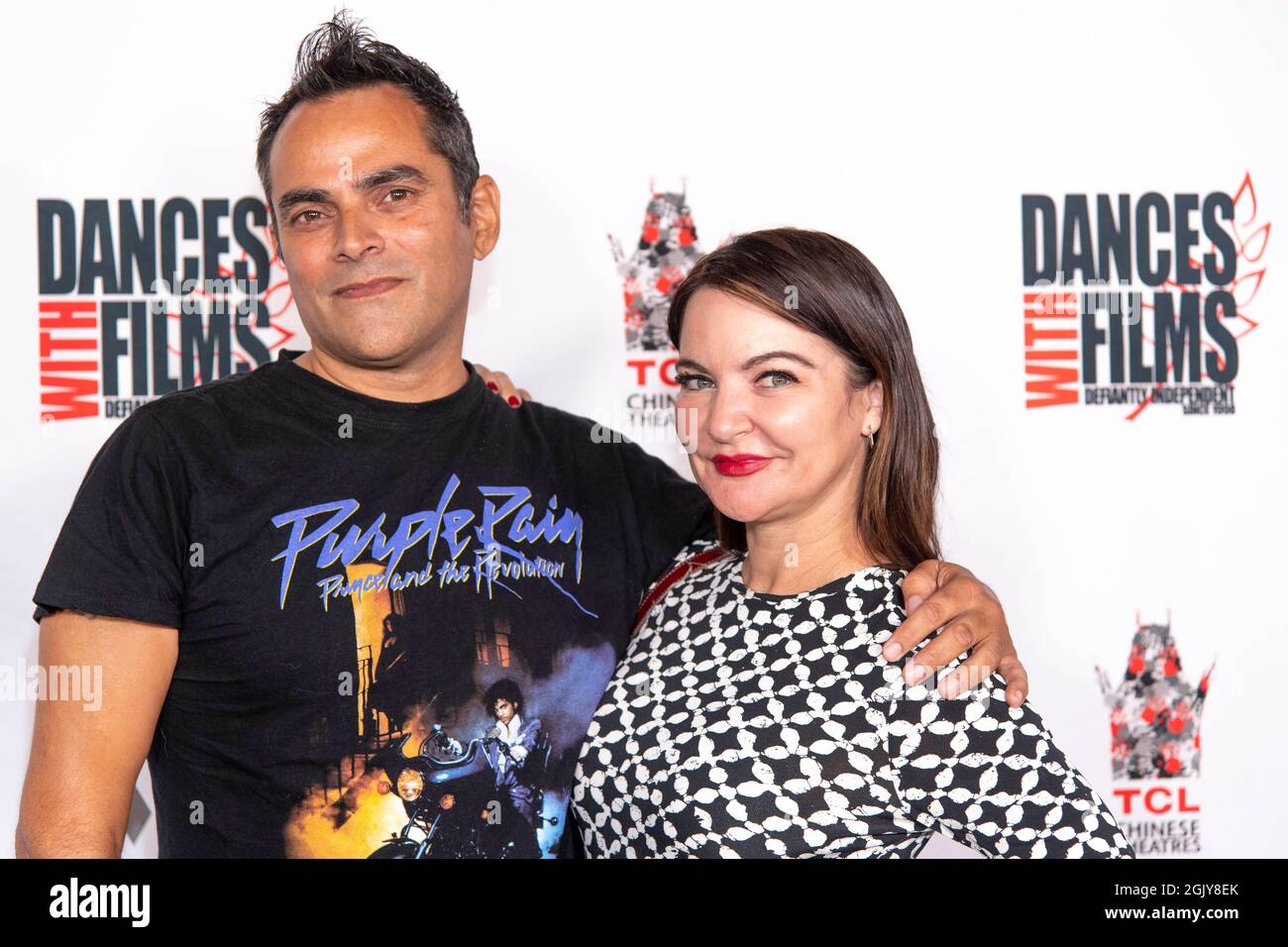 Los Angeles, USA. September 2021. Pablo Mathiason und Gast nehmen am 24. Jährlichen Dances with Films Festival Teil Musikvideos Premiere von „Bleeding Audio“ nach Spielen im TCL Chinese Theatre, Los Angeles, CA am 11. September 2021 Quelle: Eugene Powers/Alamy Live News Stockfoto