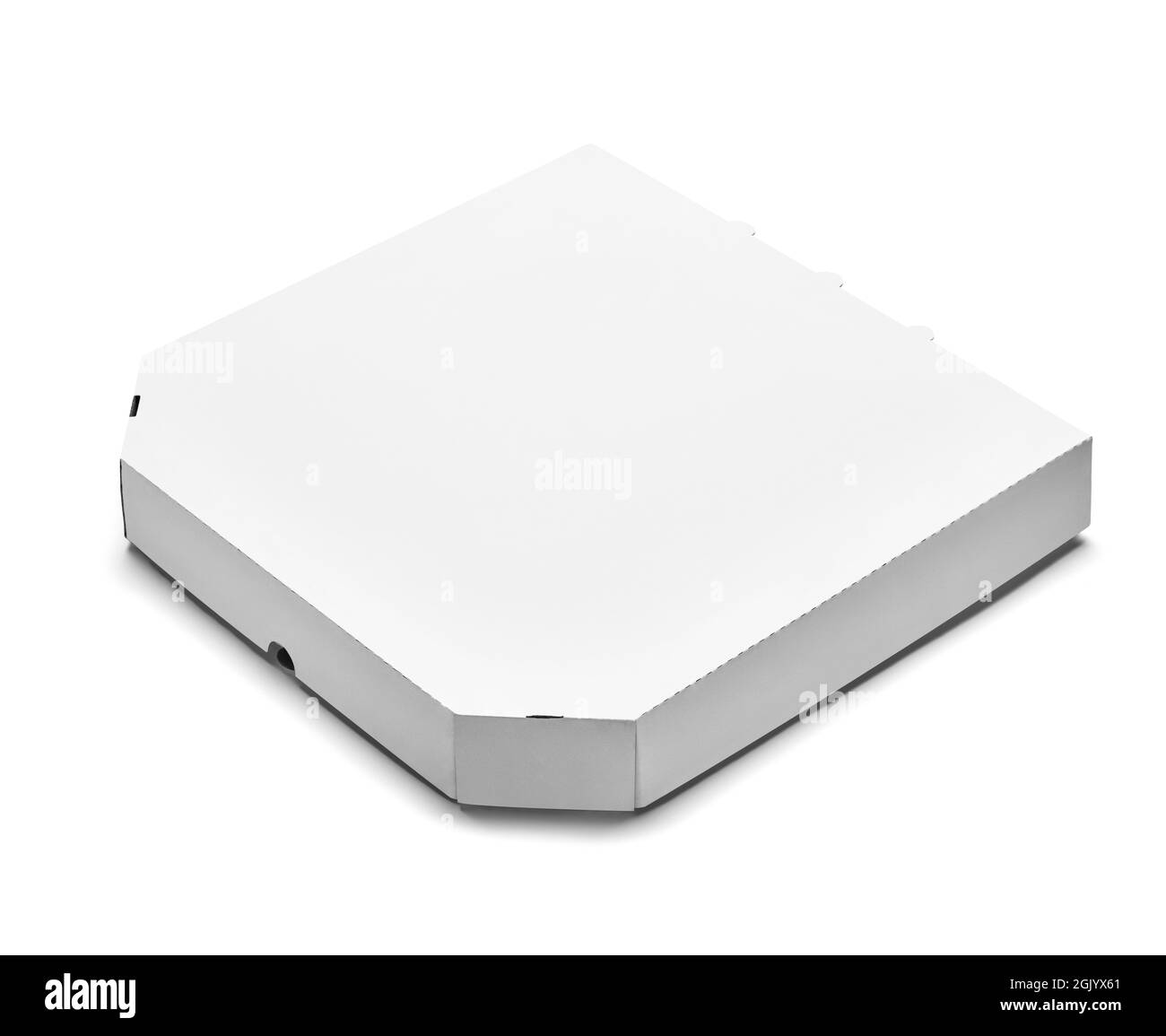 Pizzakarton Lebensmittelkarton Lieferpaket Stockfoto