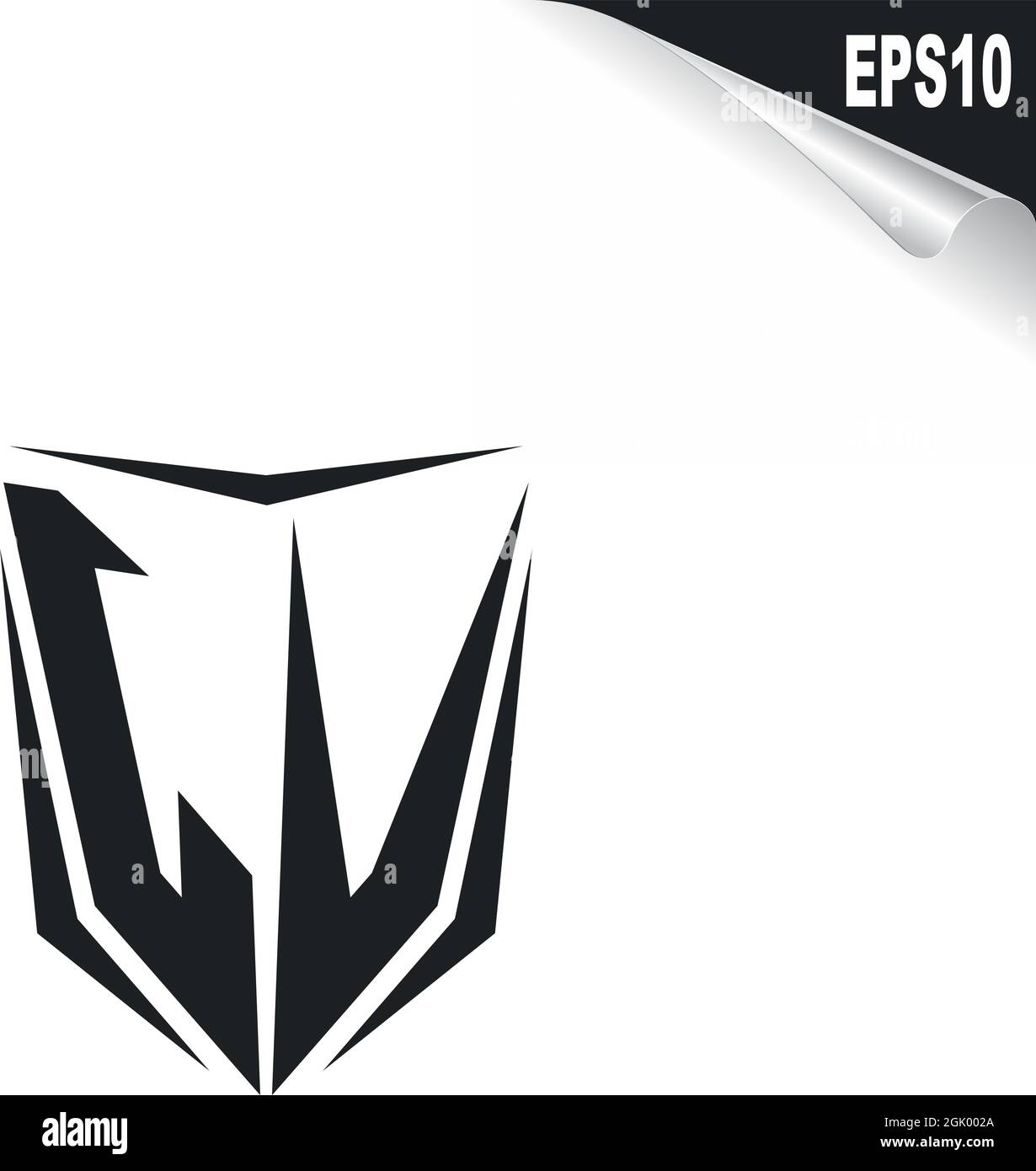 Anfängliches JV, LV-Logo-Design im Shield-Stil, Logo-Business-Branding. Stock Vektor