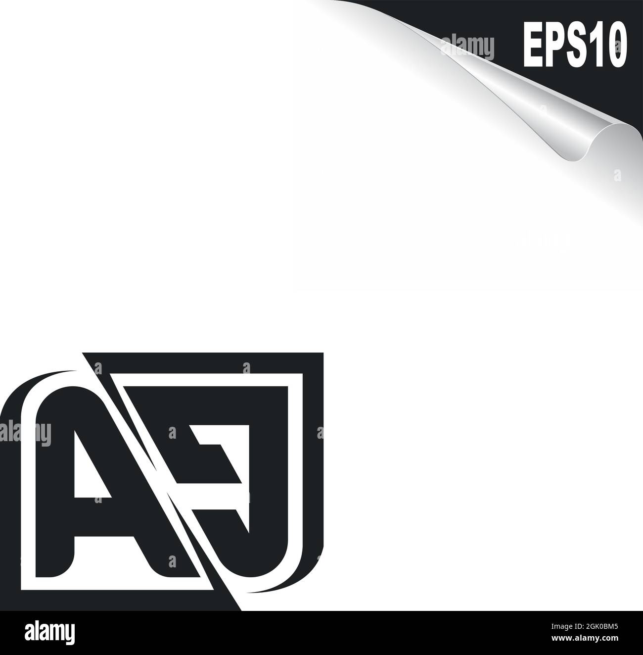 Initial AG Logo Design mit Shape Style, Logo Business Branding. Stock Vektor