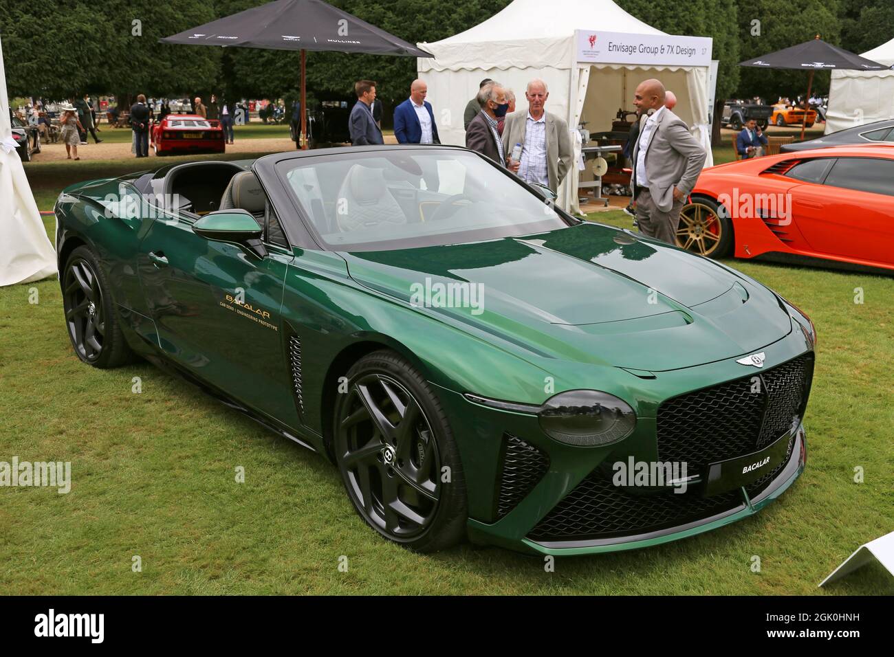 Bentley Bacalar, Bentley Motors, Handelsstand, Concours of Elegance 2021, Hampton Court Palace, London, Großbritannien, Europa Stockfoto