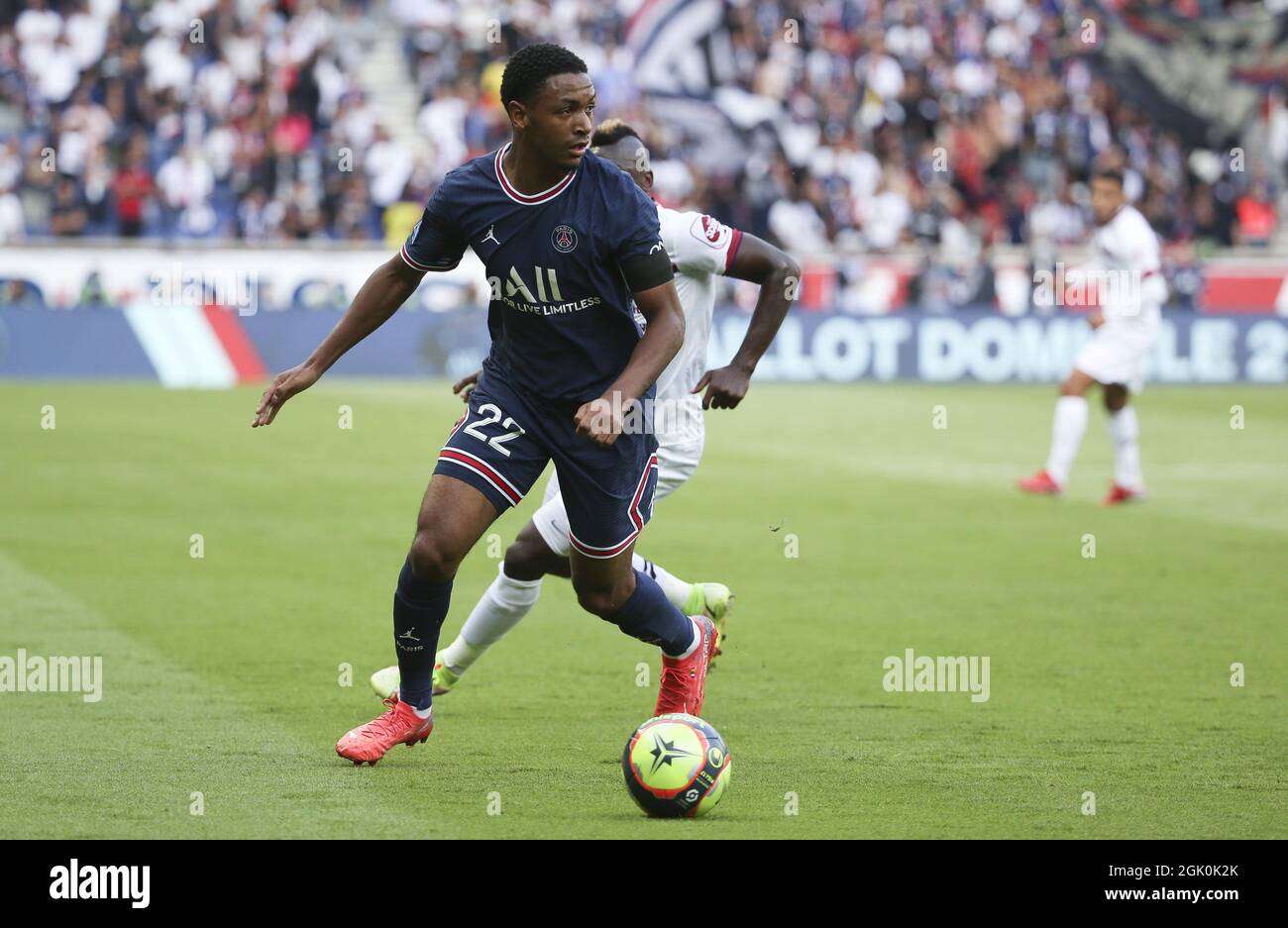 Abdou Diallo von PSG während des französischen Ligue-1-Fußballspiels zwischen Paris Saint-Germain (PSG) und Clermont Foot 63 am 11. September 2021 im Stadion Parc des Princes in Paris, Frankreich Stockfoto