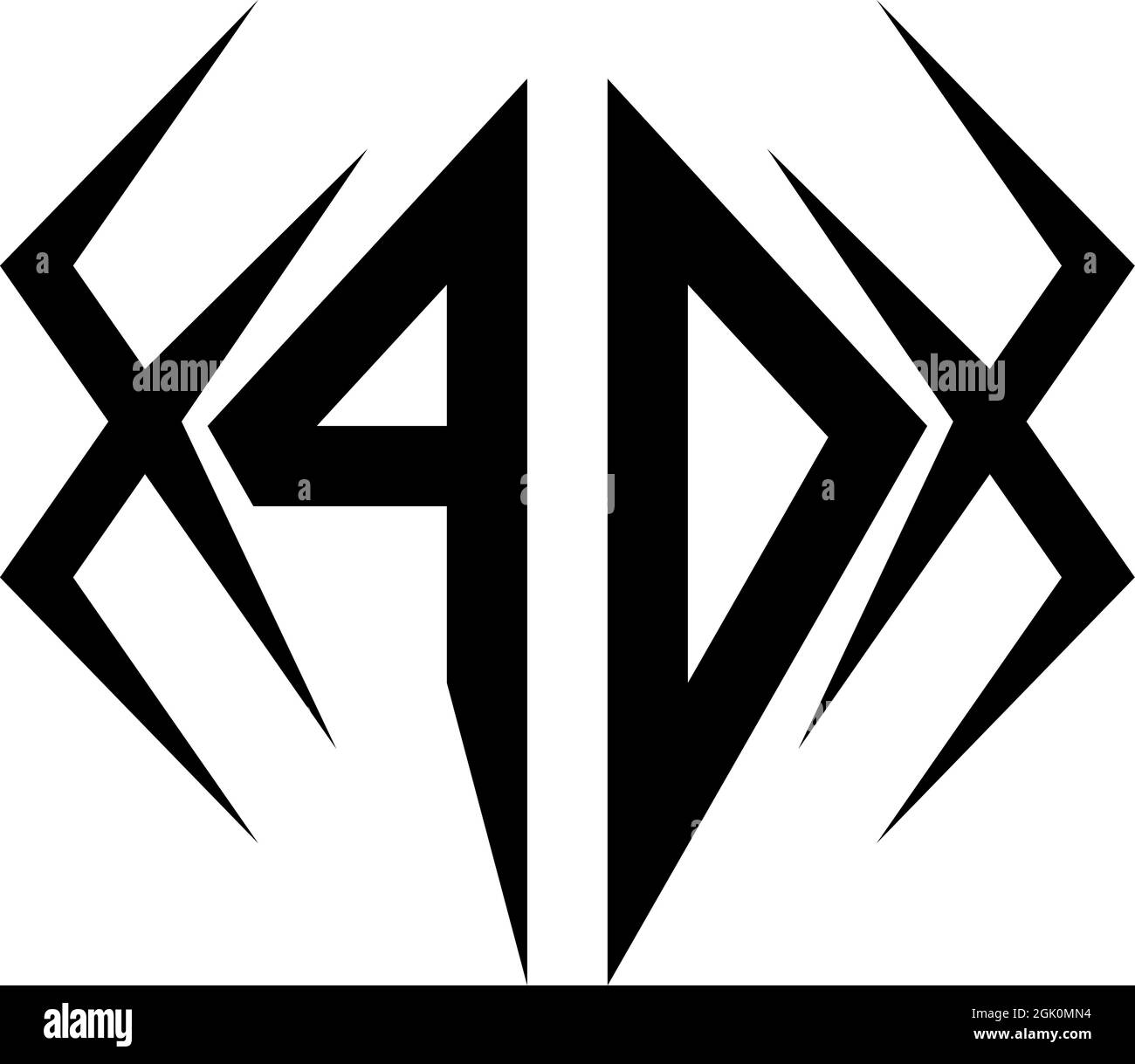 Anfängliches PO-Logo mit Cool-Style und Logo-Branding für Unternehmen. Stock Vektor