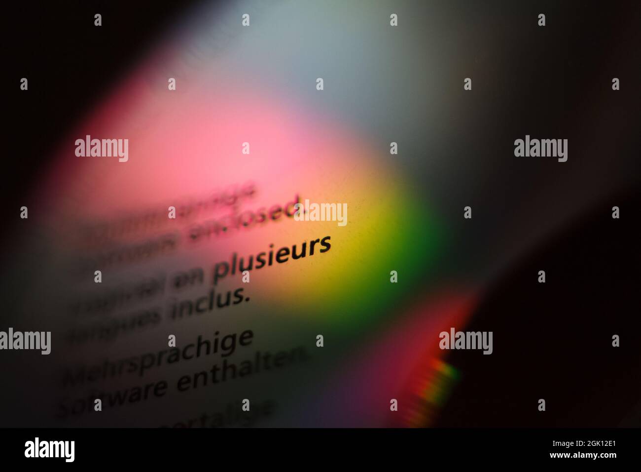 Compact Disk Closeup Wallpaper Stockfoto