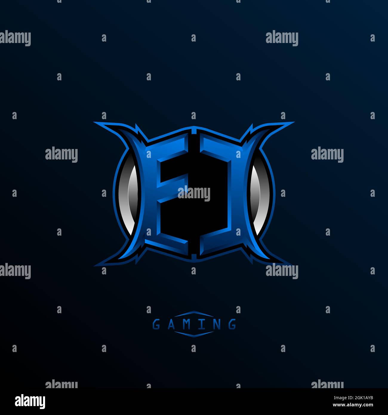 Ursprüngliches EC-Logo-Design, anfängliches EC-Logo-Design mit Cool-Style, Logo für Spiele, eSport, erste Spiele, Community oder Unternehmen. Stock Vektor