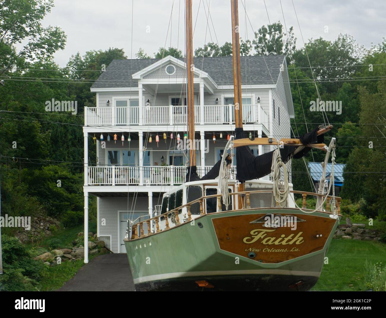 New England Lifestyle in Belfast, Maine. Stockfoto