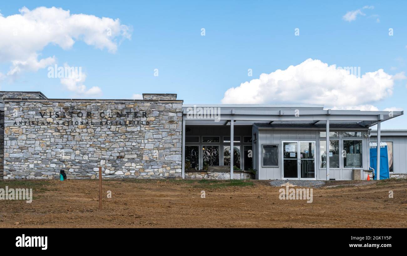 Das Nationale Schlachtfeld von Antietam wird in Sharpsburg, Maryland, USA, gebaut Stockfoto