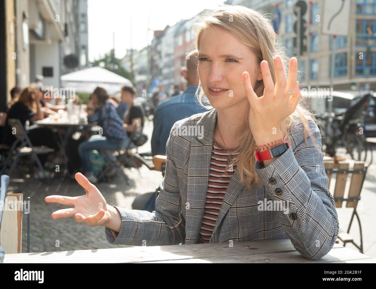 Berlin, Deutschland. September 2021. Luise Lehmann, jüngste Kandidatin