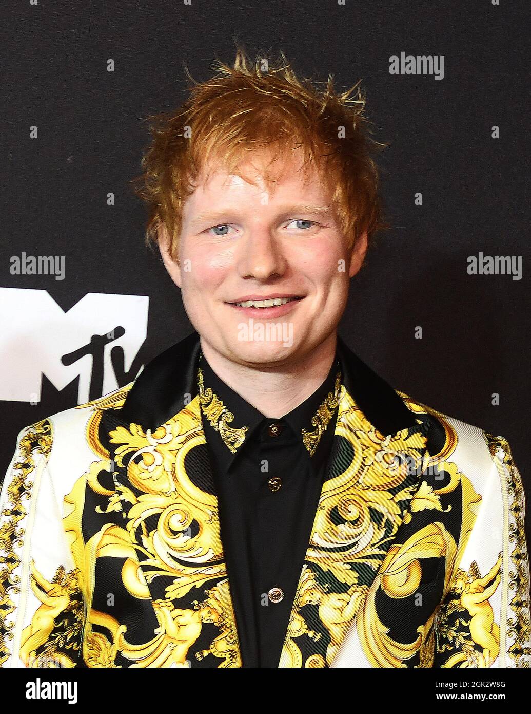 Ed Sheeran nimmt am 12. September 2021 an den MTV Video Music Awards 2021 im Barclays Center im New Yorker Stadtteil Brooklyn Teil. Foto: Jeremy Smith/imageSPACE Stockfoto