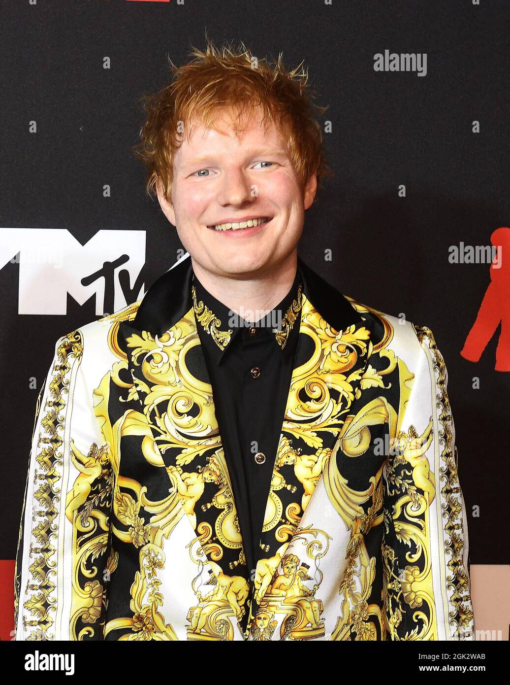 Ed Sheeran nimmt am 12. September 2021 an den MTV Video Music Awards 2021 im Barclays Center im New Yorker Stadtteil Brooklyn Teil. Foto: Jeremy Smith/imageSPACE Stockfoto
