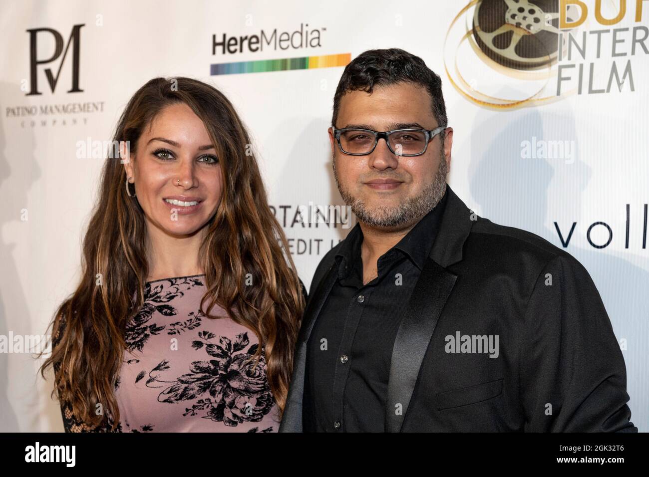 Burbank, CA, USA. September 2021. Celeste Fianna, Gregori J. Martin nehmen an der 13. Jährlichen Gala der Burbank International Film Festival Awards im Burbank Marriott, Burbank, CA am 12. September 2021 Teil.Quelle: Eugene Powers/Alamy Live News Stockfoto