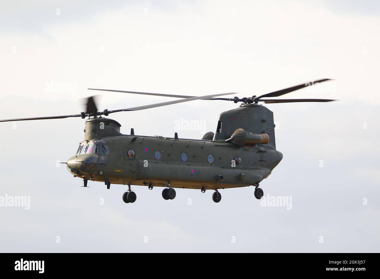 Ein Bell CH-47 Chinook auf der Abingdon Air & Country Show 2021 Stockfoto