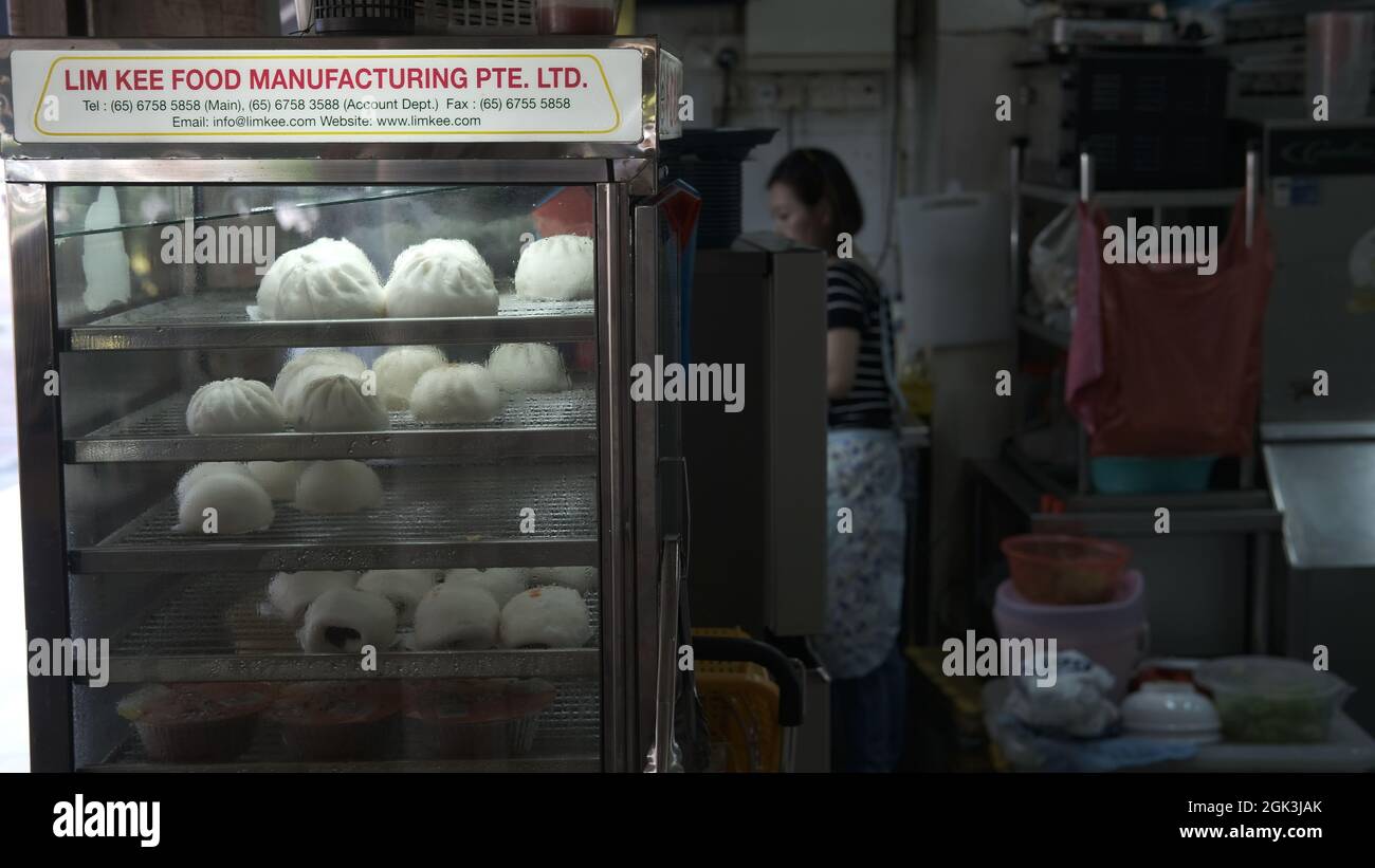 Einige der besten Hawker-Gerichte in Geylang, Singapur Stockfoto