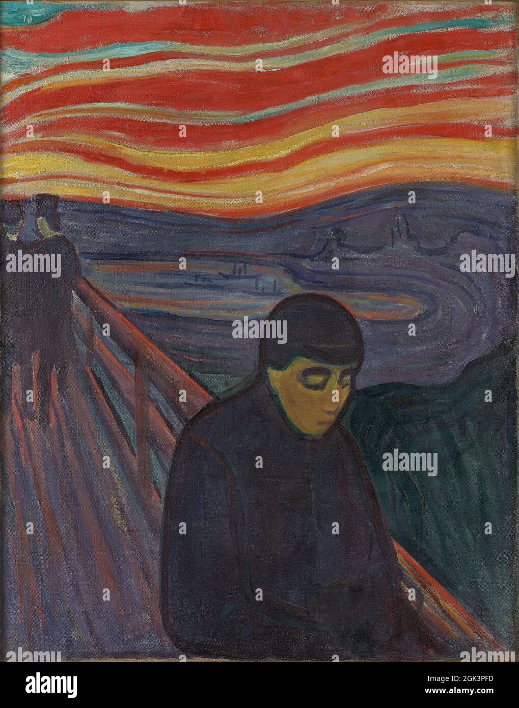 Kunst von Edvard Munch – Despair (1894) Stockfoto