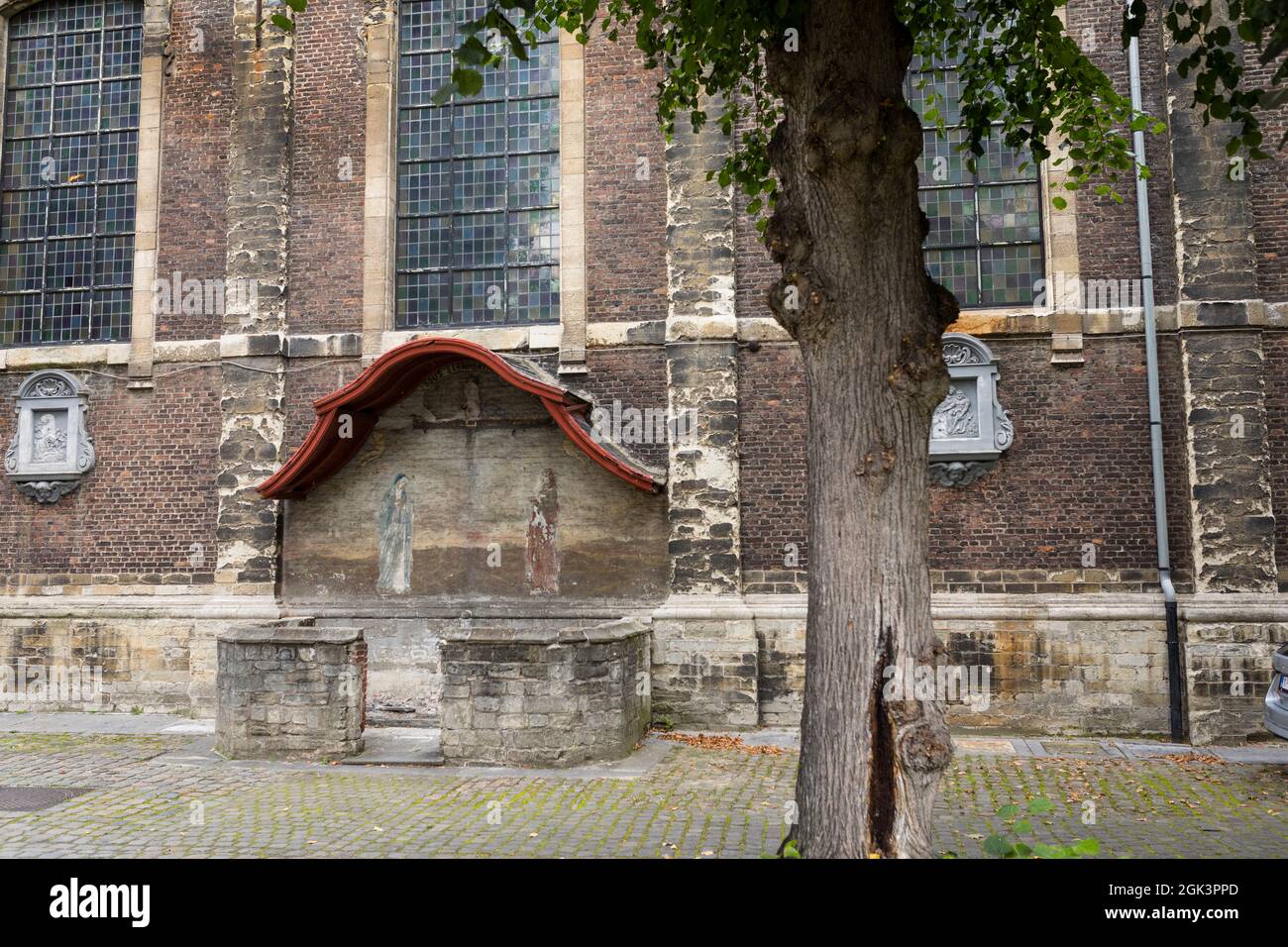 UNESCO-Weltkulturerbe mit mittelalterlichem Beginenhof in Gent, Belgien Stockfoto