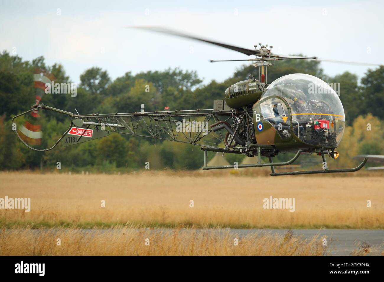 Aerospatiale Alouette II auf der Abingdon Air & Country Show 2021 Stockfoto