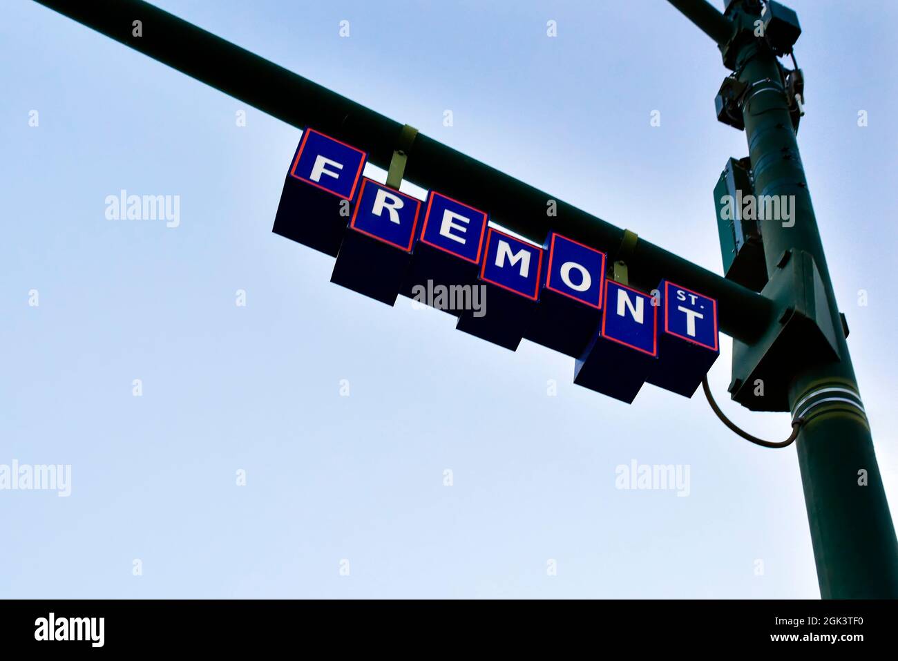 Fremont Street Sign, Las Vegas, Nevada Stockfoto