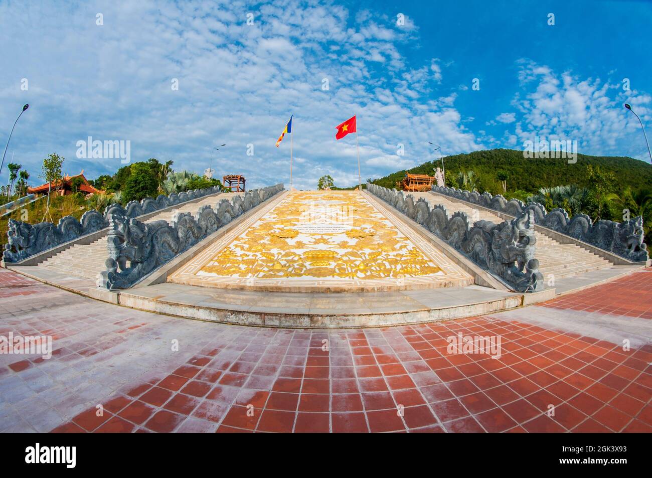 Ho Quoc Pagode in der Provinz Kien Giang, Südvietnam Stockfoto
