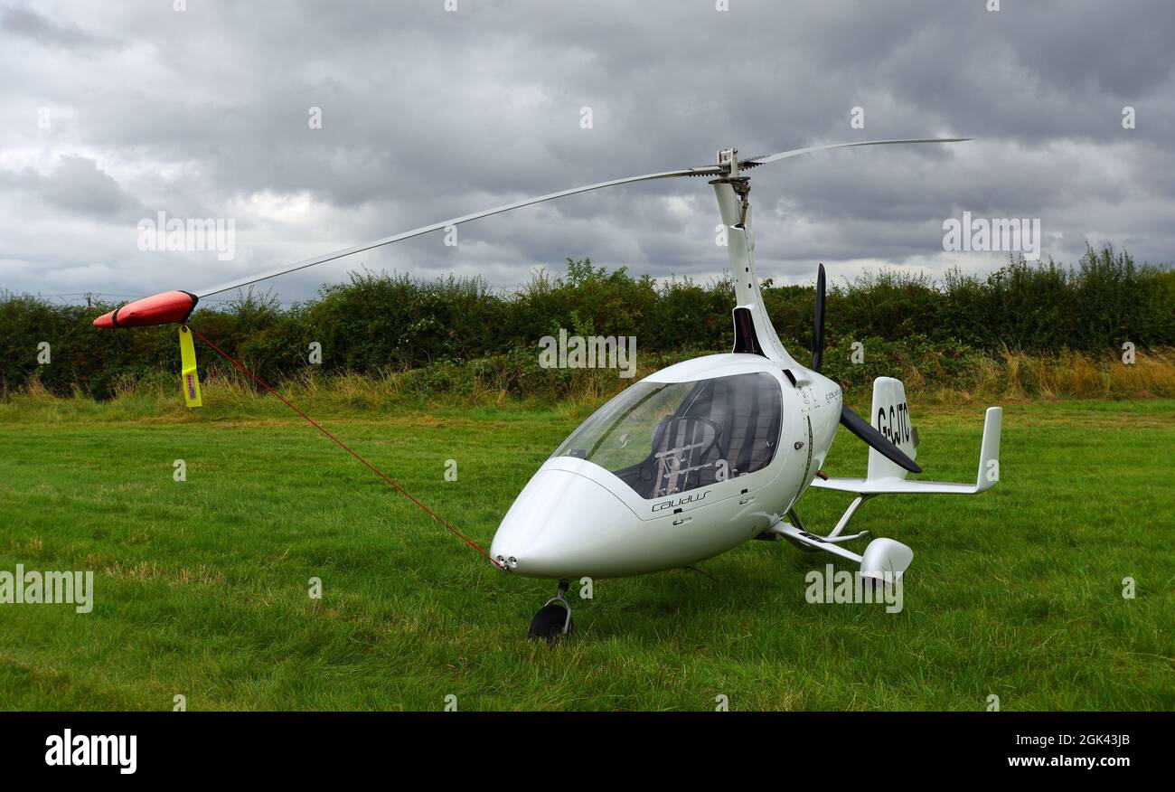 Calidus Gyroplane auf der Landebahn Stockfoto