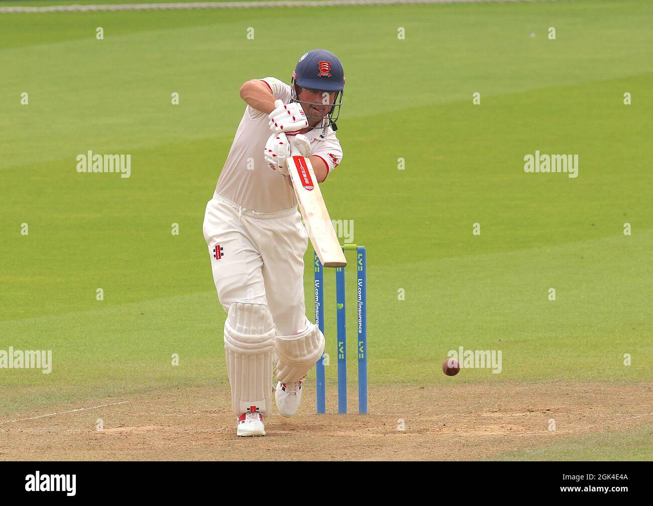 13. September 2021. London, Großbritannien. Alastair Cook aus Essex, der am zweiten Tag im Kia Oval gegen Essex antreten wird, als Surrey bei der County Championship mitmacht. David Rowe/Alamy Live News Stockfoto