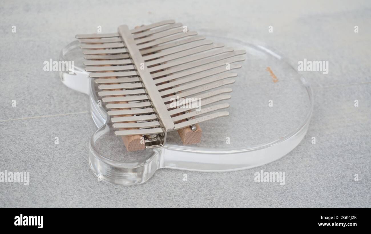 Glas-Kalimba Stockfoto