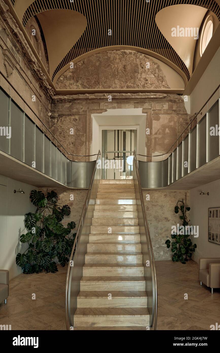 Museo de San Nicolas in Requena Villa in der Provinz Valencia, Spanien, Europa Stockfoto