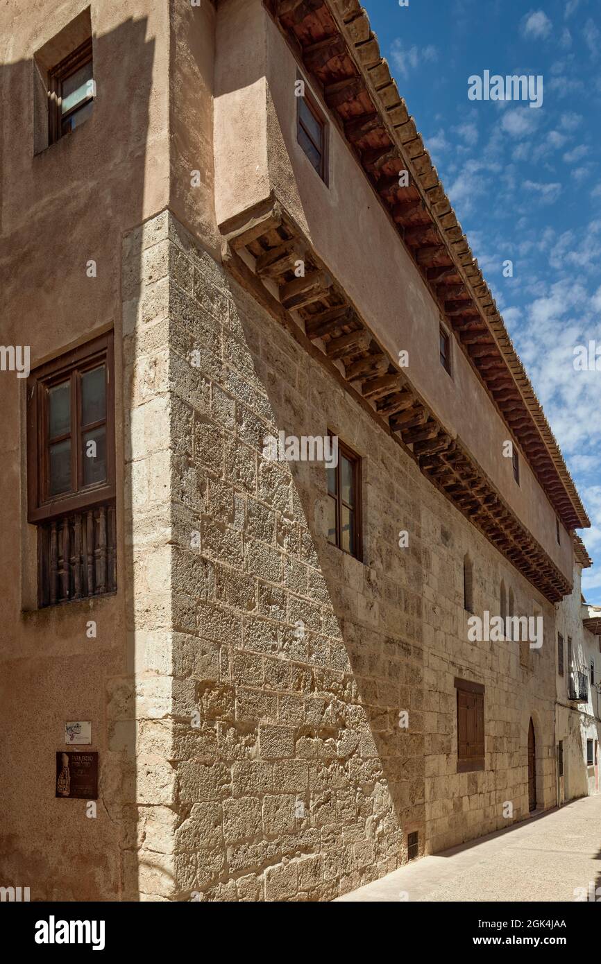 Palacio del Cid Weinmuseum in Villa Requena in der Provinz Valencia, Spanien, Europa Stockfoto