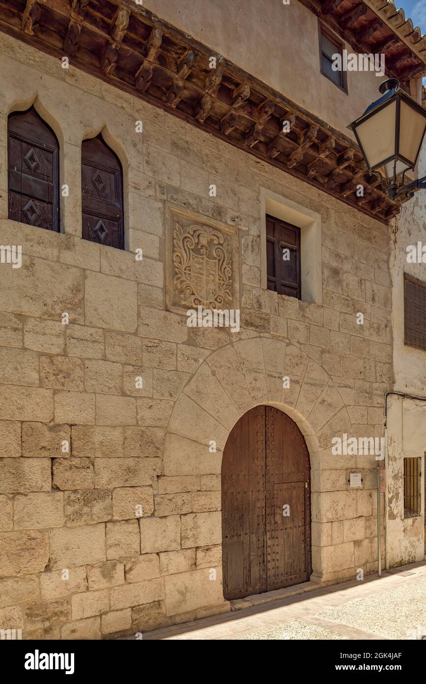 Palacio del Cid Weinmuseum in Villa Requena in der Provinz Valencia, Spanien, Europa Stockfoto