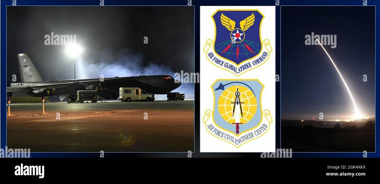 Das Air Force Civil Engineer Center hat kürzlich eine neue Abteilung zur Unterstützung der US-Atomtriade aufgesetzt. Stockfoto
