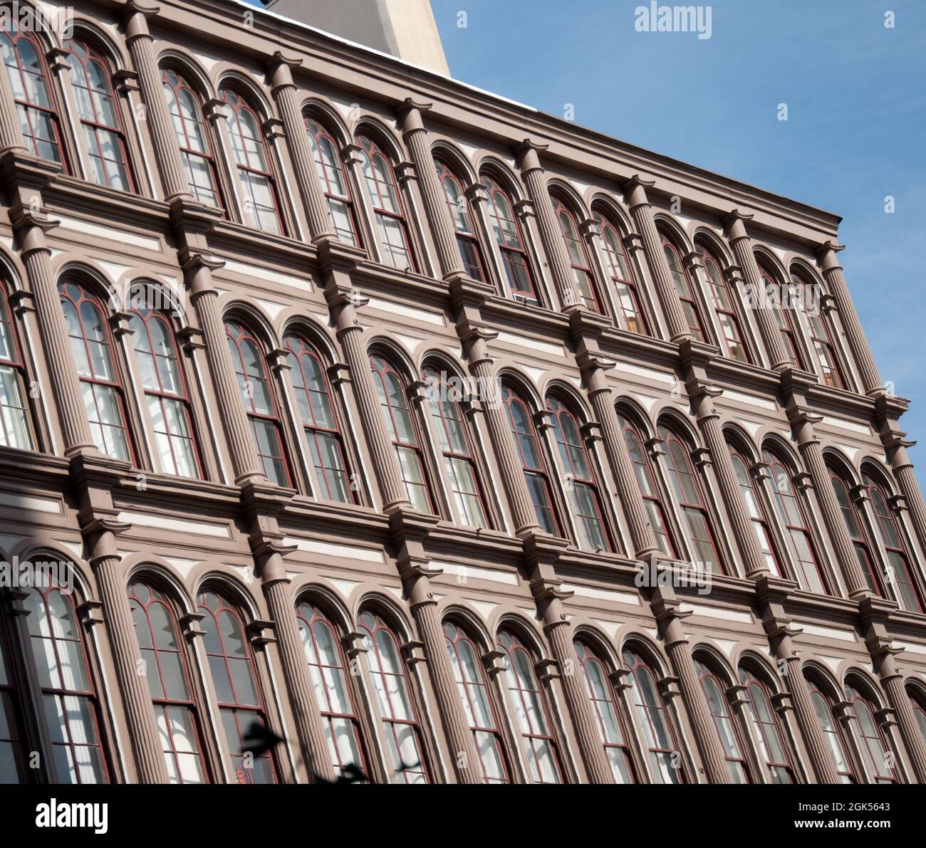 Gusseiserne Fassade, Philadelphia, Pennsylvania, USA Stockfoto