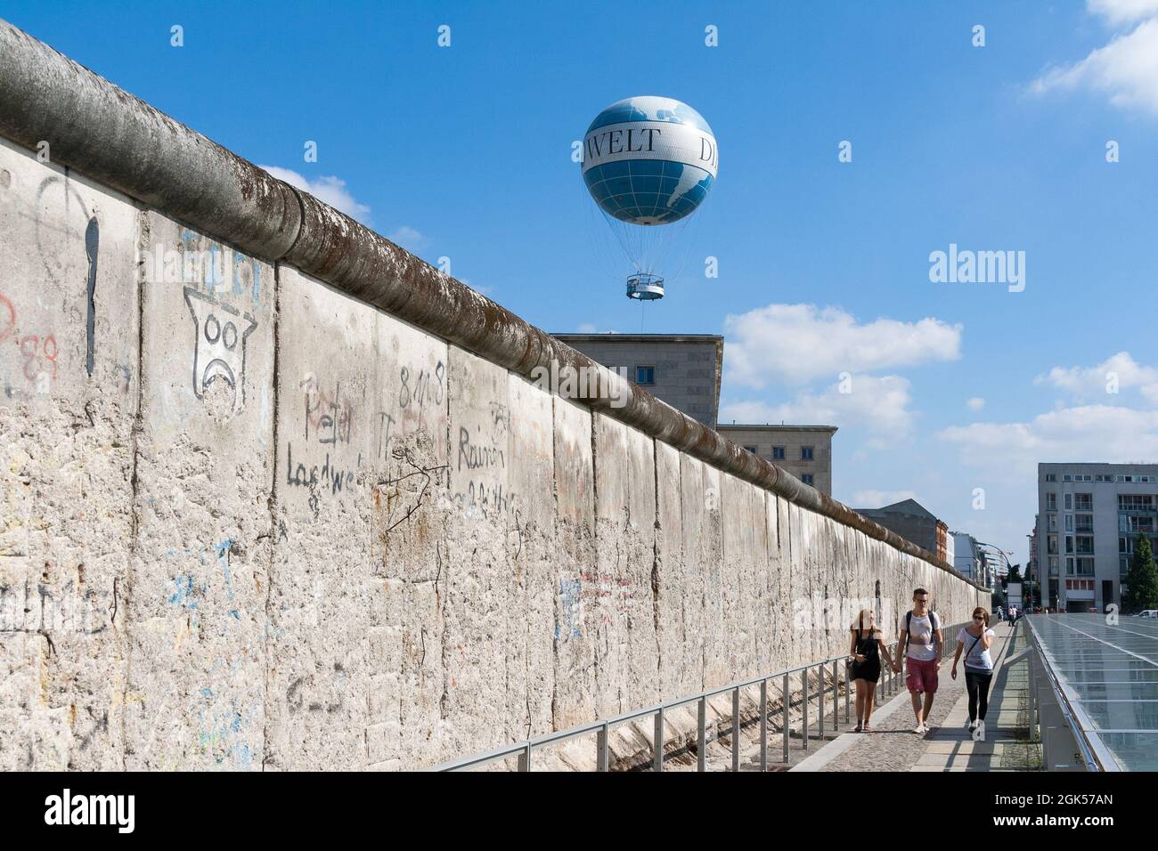 Die Topographie des Terrors Museum an der Berliner Mauer, Berlin Stockfoto