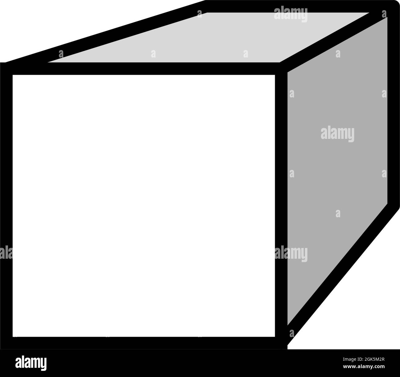Vektorgrafik für Symbole mit quadratischen Metallprofilen Stock Vektor