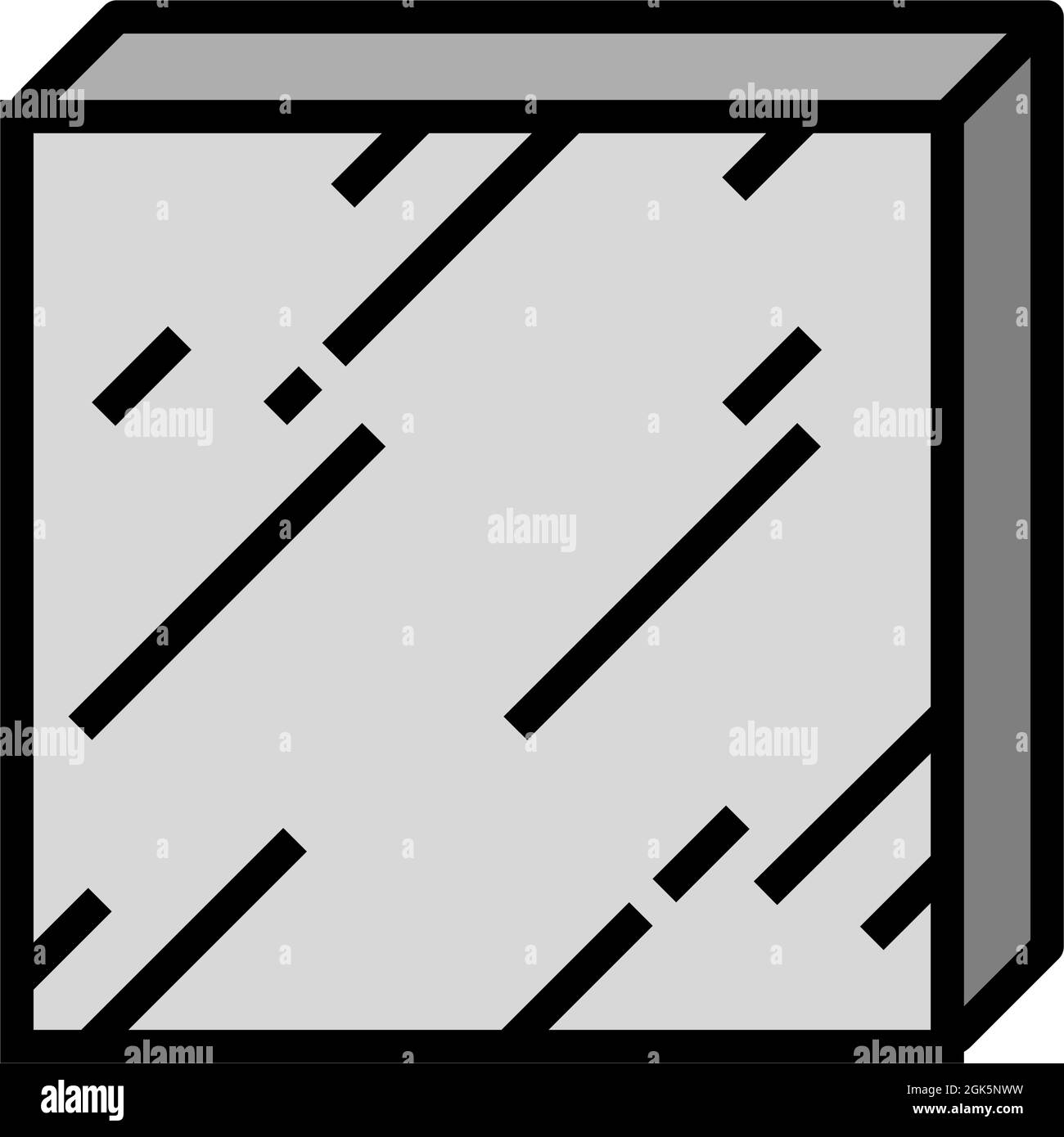 Vektordarstellung der Symbole für Blechfarben Stock Vektor