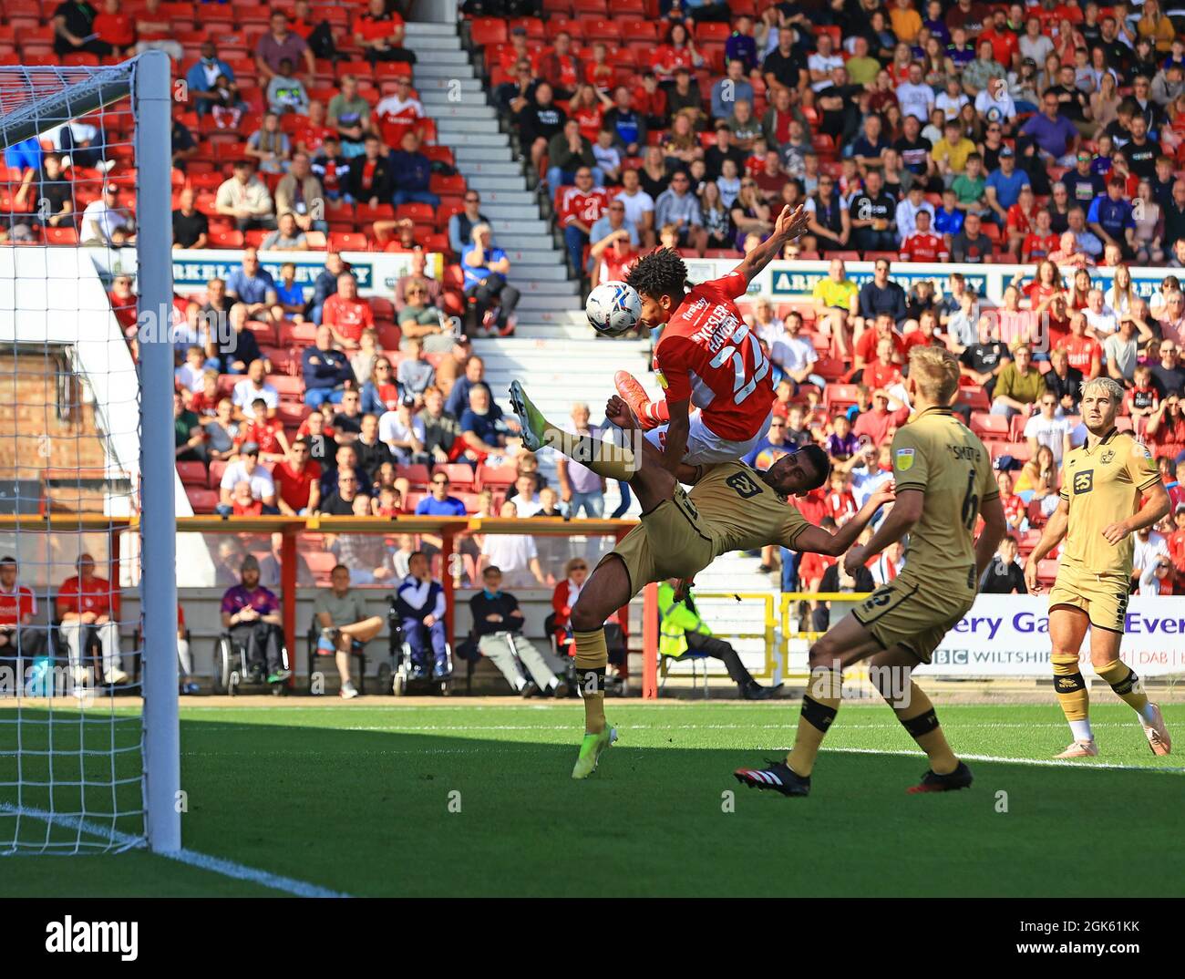 Bild Gareth Williams/AHPIX LTD, Football, Sky Bet League Two, Swindon Town / Port Vale, The County Ground, Swindon, UK, 11/09/2021, K.O 15:00 Uhr, wie Stockfoto