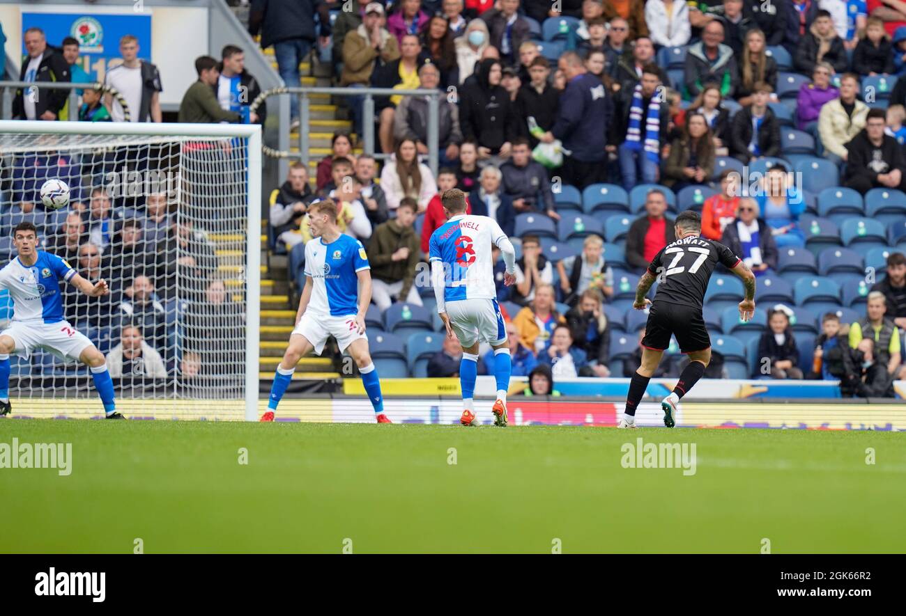 Alex Mowatt von West Brom eröffnet die Wertung für Albion Picture von Steve Flynn/AHPIX.com, Football: SkyBet Championship match Blackburn Rovers -V- West B Stockfoto