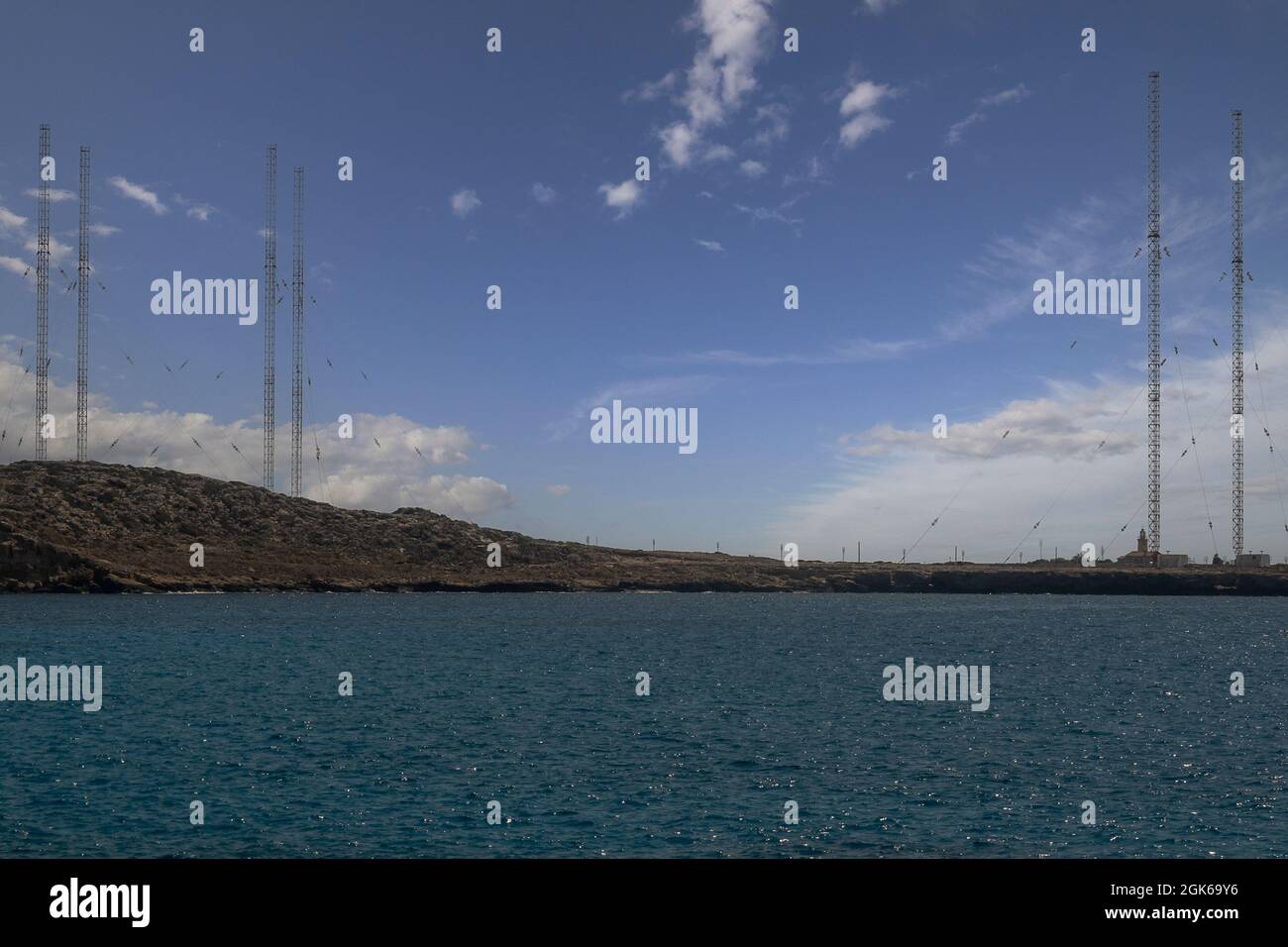 Die britische Radarstation am Kap Greko in Zypern Stockfoto