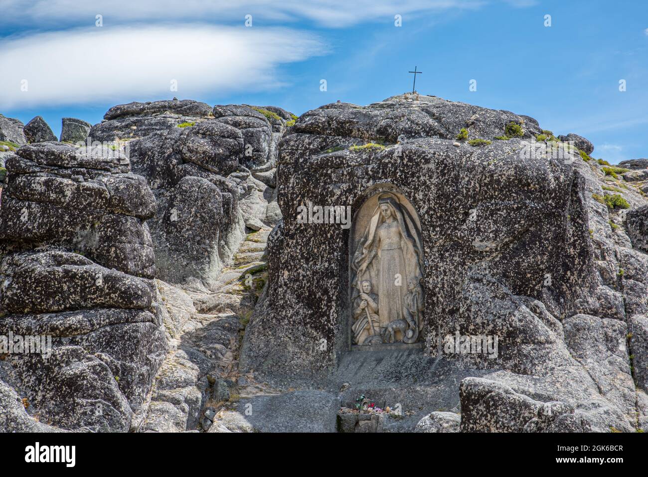 Nossa Senhora da Boa Estrela in Serra da Estrela, Portugal Stockfoto