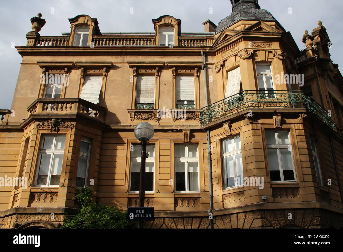 Steinvilla in metz in lothringen in frankreich Stockfoto