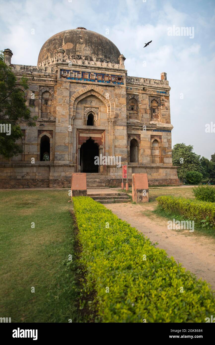 Shisha Gumbad, Lodhi Garden, Neu-Delhi Stockfoto