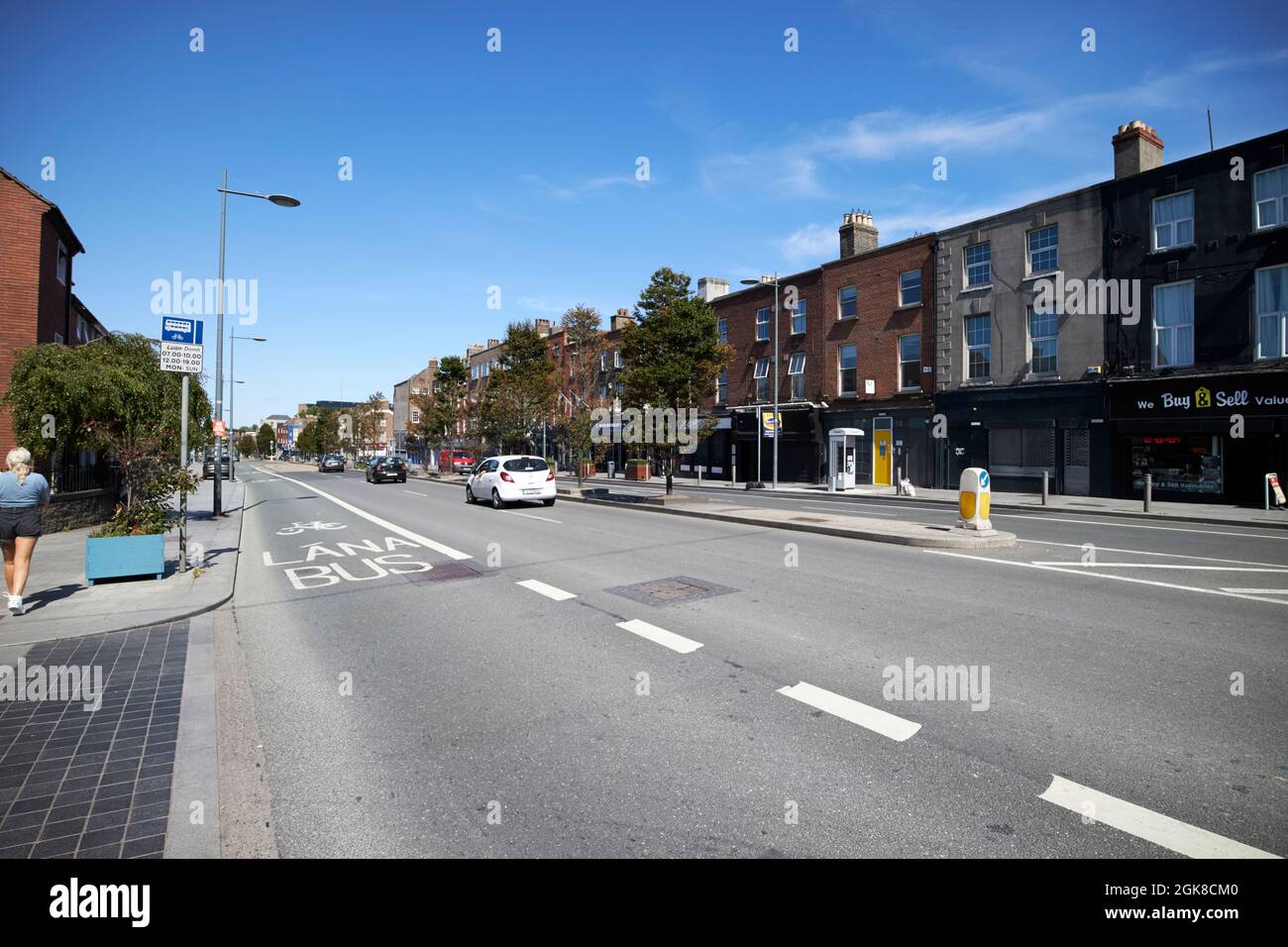 Blick nach Norden entlang der oberen dorset Street dublin, republik irland Stockfoto