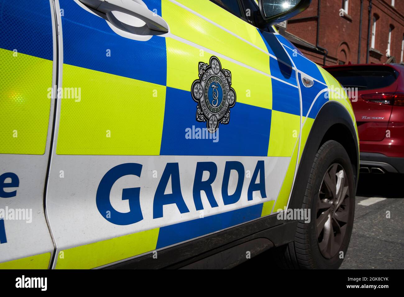 garda irish Polizei Patrouille Fahrzeug dublin, republik irland Stockfoto