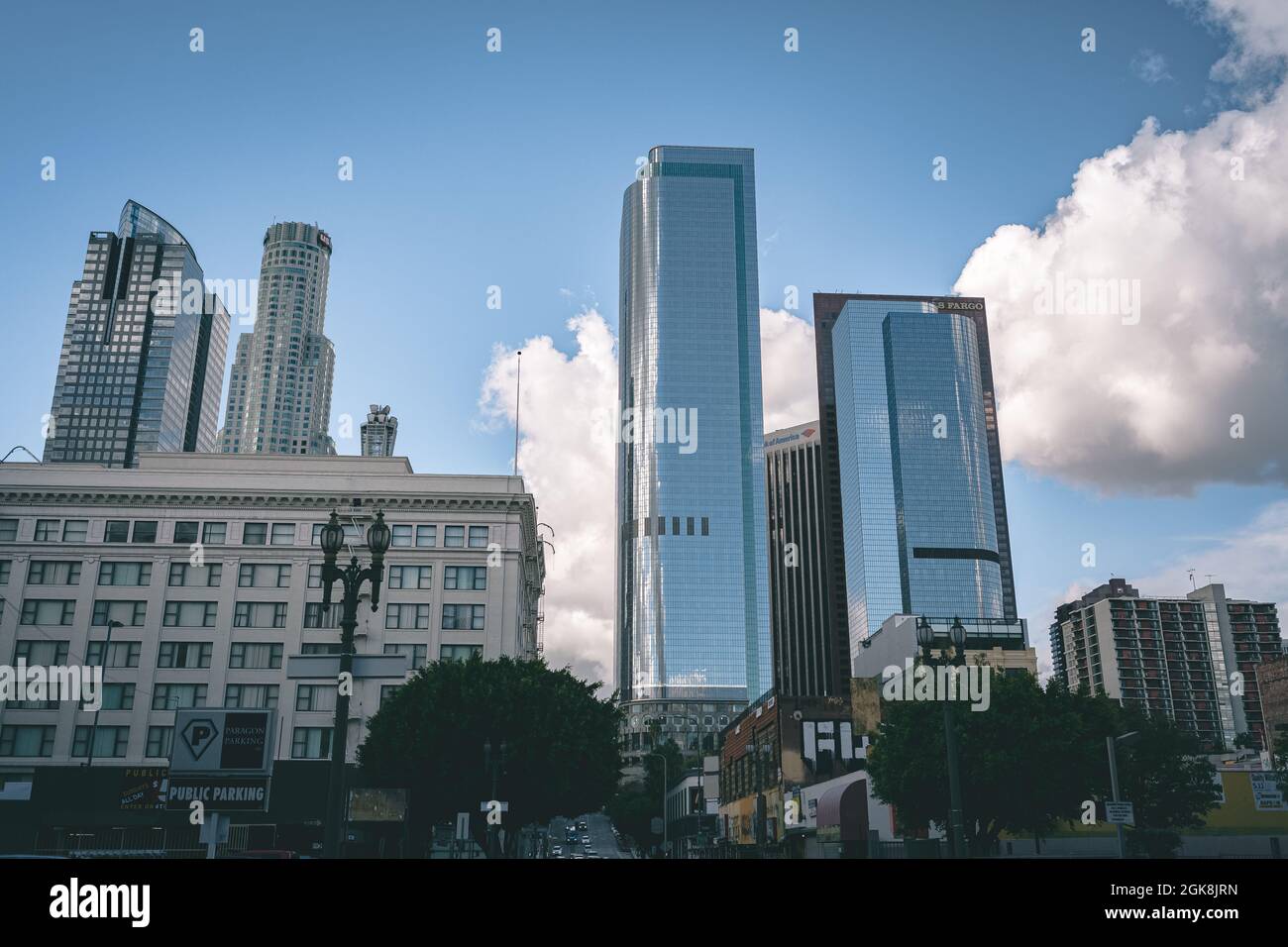 One & Two California Plaza Buildings, Bunker Hill, Downtown Los Angeles, California, USA Stockfoto