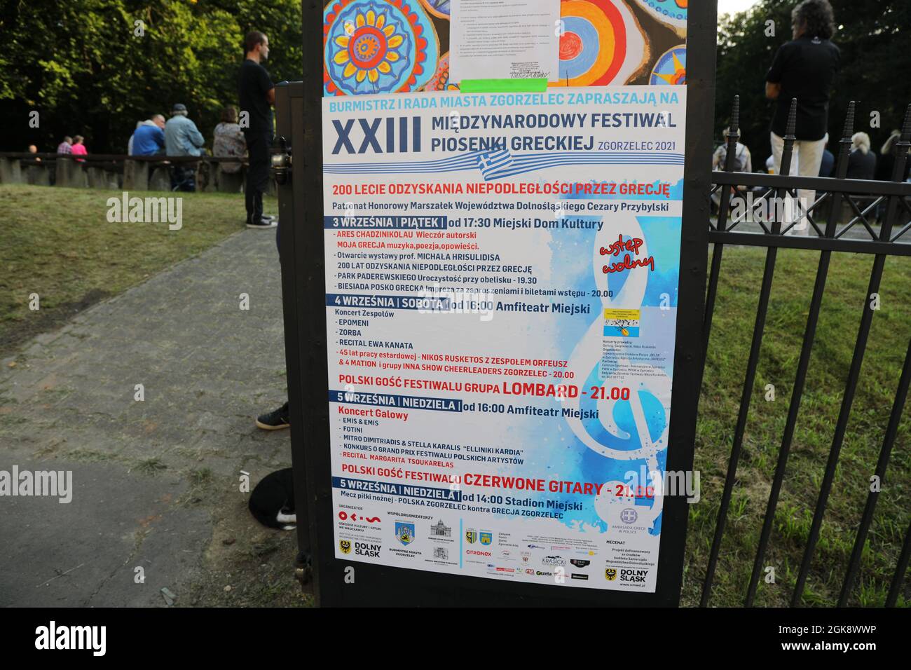 23. INTERNATIONALES GRIECHISCHES SONG FESTIVAL ZGORZELEC 2021,XXIII Miedzynarodowy Festiwal Piosenki Greckiej Stockfoto