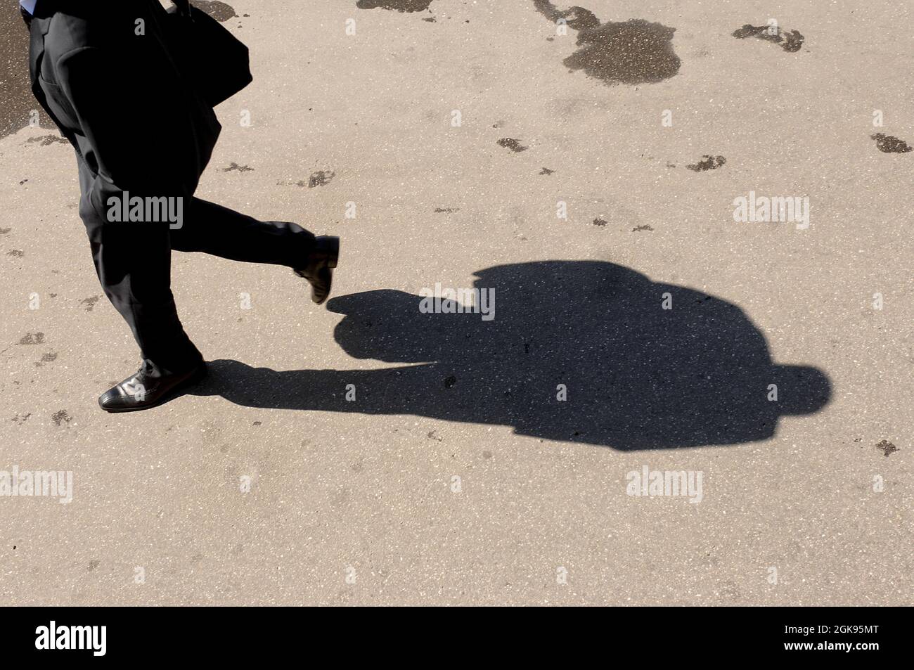 Geschäftsmann in Eile, Deutschland Stockfoto