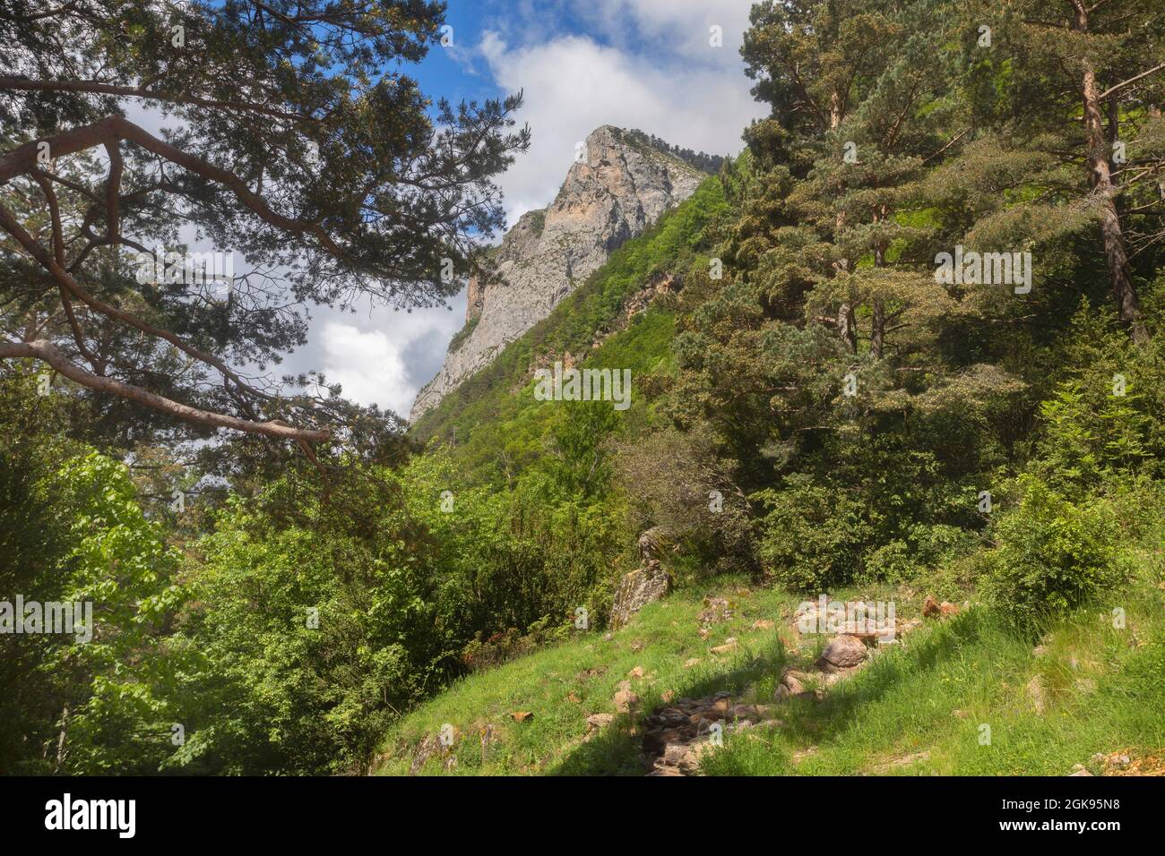Valles Okzidentales, Okzidental, Südpyrenäen, Spanien, Huesca Stockfoto