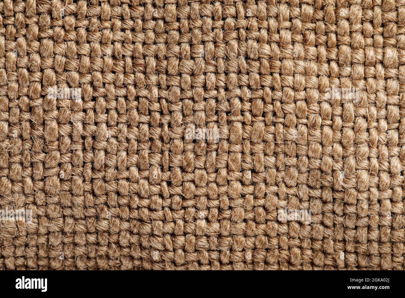 Braune Mehlbeutel Quappen Jute Stoff Textur Muster Stockfoto