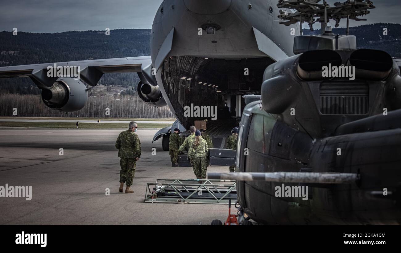 RCAF Cargo-Flugzeug Stockfoto