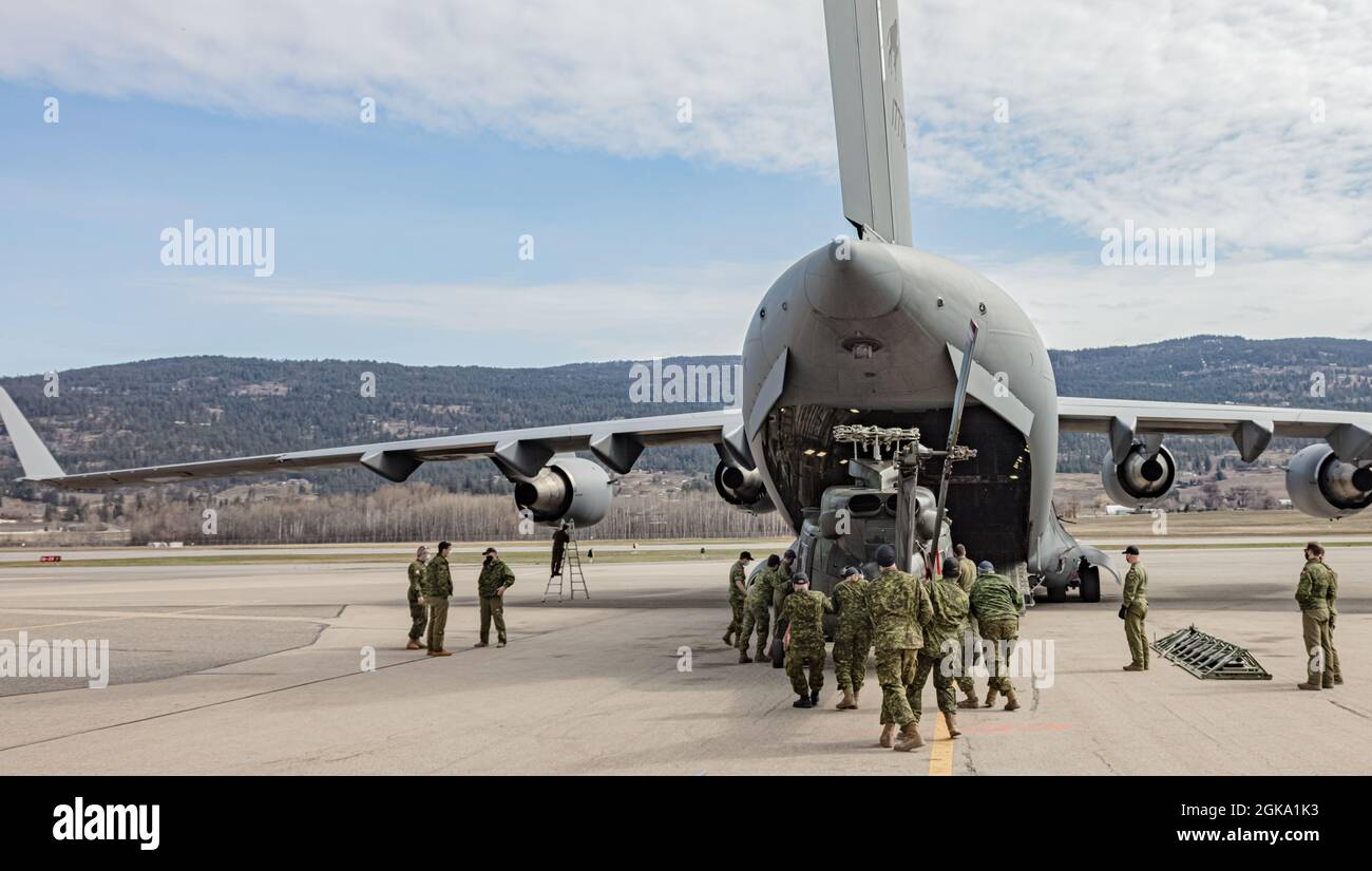 RCAF Cargo-Flugzeug Stockfoto