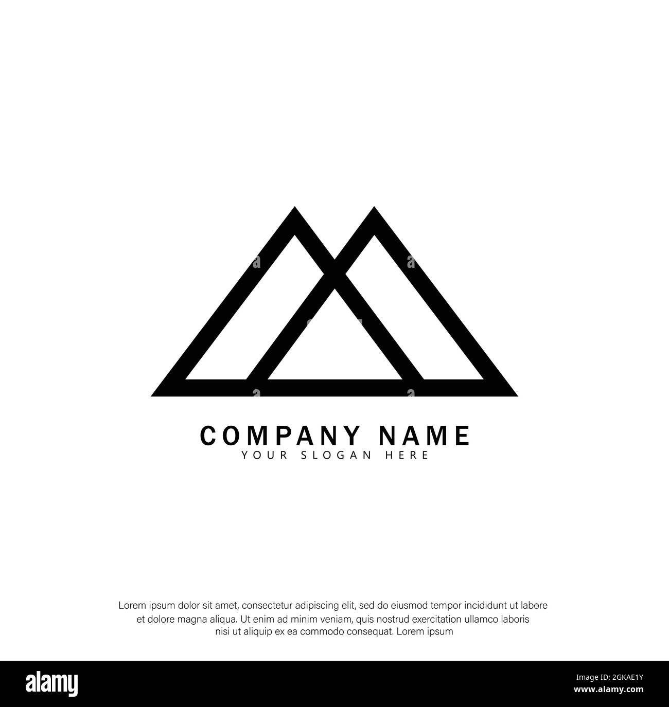 M Buchstabe Logo Design . Creative Modern Letters Vektor-Symbol Logo Illustration. - Vektor Stock Vektor