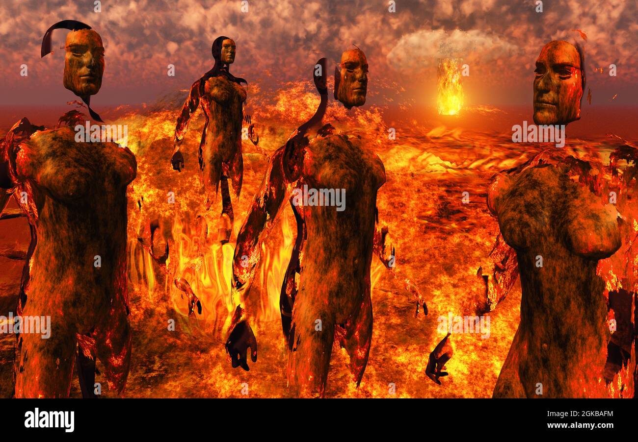 Nuklearen Krieg Stockfoto